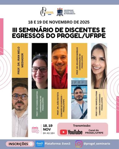 III SEMINÁRIO DE DISCENTES E EGRESSOS DO PROGEL/UFRPE
