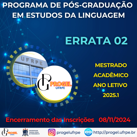 ERRATA 02 do EDITAL 01/2024 - Encerramento das inscrições dia 08/11/20