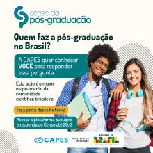 PARTICIPE DO CENSO DA PÓS-GRADUAÇÃO ATÉ 26 DE FEVEREIRO DE 2026