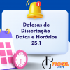 BANCAS DE DEFESA PÚBLICA DE MESTRADO - PROGEL UFRPE