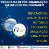 RESULTADO DA AVALIAÇÃO DO HISTÓRICO ESCOLAR DE GRADUAÇÃO